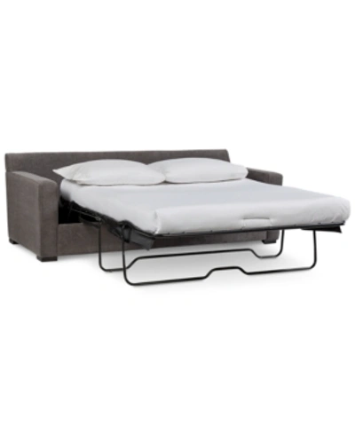 Furniture Radley 86" Fabric Queen Sleeper Sofa Bed, Created For Macy's In Heavenly Mocha Grey
