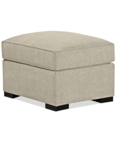 Furniture Radley 32" Fabric Ottoman, Created For Macy's In Heavenly Chrome Beige