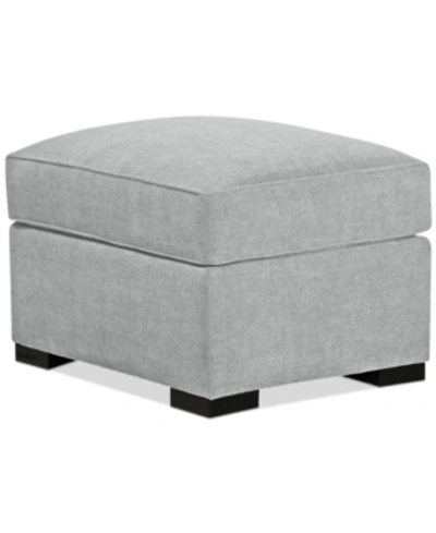 Furniture Radley 32" Fabric Ottoman, Created For Macy's In Heavenly Cinder Grey