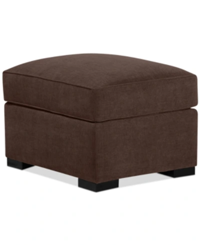 Furniture Radley 32" Fabric Ottoman, Created For Macy's In Heavenly Java Brown