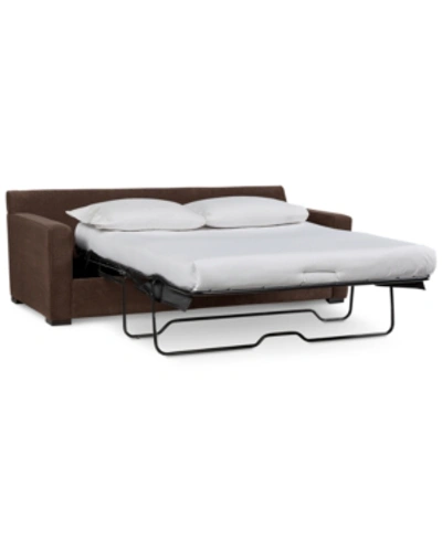 Furniture Radley 86" Fabric Queen Sleeper Sofa Bed, Created For Macy's In Heavenly Java Brown