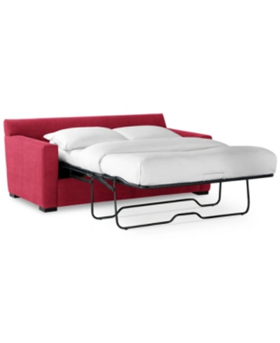 Furniture Radley 74" Fabric Full Sleeper Sofa Bed, Created For Macy's In Heavenly Mulberry Red