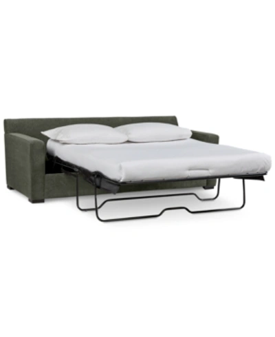 Furniture Radley 86" Fabric Queen Sleeper Sofa Bed, Created For Macy's In Heavenly Olive Green