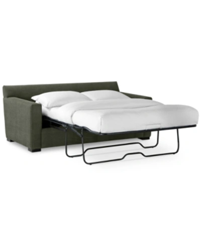 Furniture Radley 74" Fabric Full Sleeper Sofa Bed, Created For Macy's In Heavenly Olive Green