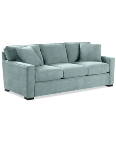 Furniture Radley 86" Fabric Sofa, Created For Macy's In Heavenly Robinsegg Blue