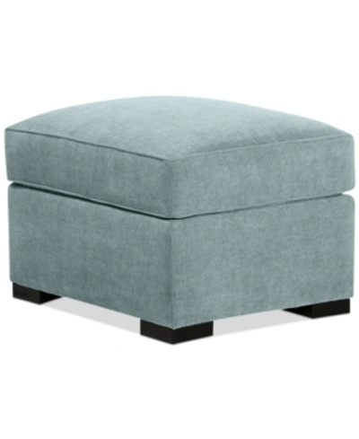 Furniture Radley 32" Fabric Ottoman, Created For Macy's In Heavenly Robinsegg Blue