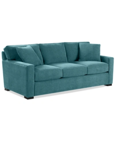 Furniture Radley 86" Fabric Sofa, Created For Macy's In Heavenly Sapphire Blue
