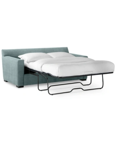 Furniture Radley 74" Fabric Full Sleeper Sofa Bed, Created For Macy's In Heavenly Robinsegg Blue