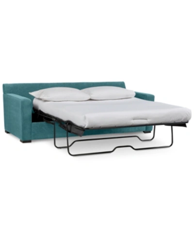 Furniture Radley 86" Fabric Queen Sleeper Sofa Bed, Created For Macy's In Heavenly Sapphire Blue