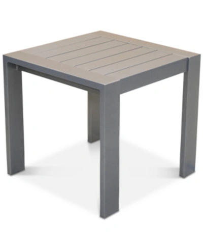 Furniture Closeout! Aruba Gunmetal Aluminum End Table, Created For Macy's