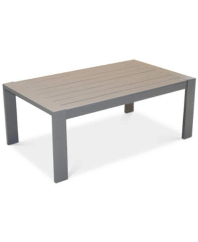 Furniture Closeout! Aruba Gunmetal Aluminum Coffee Table, Created For Macy's