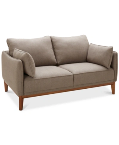 Furniture Jollene 62" Fabric Loveseat, Created For Macy's In Slate Grey