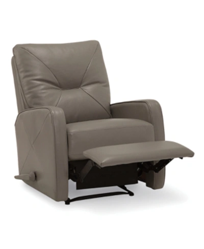 Furniture Finchley Leather Wallhugger Recliner In Pewter (special Order)