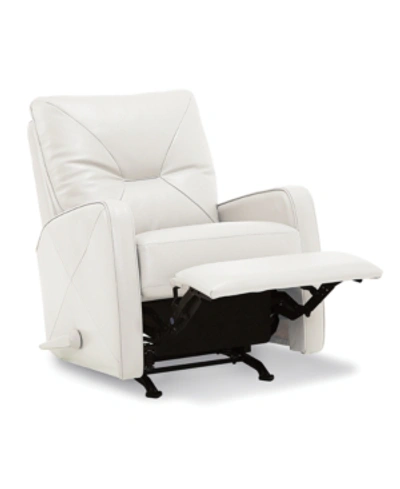 Furniture Finchley Leather Rocker Recliner In Snow (special Order)