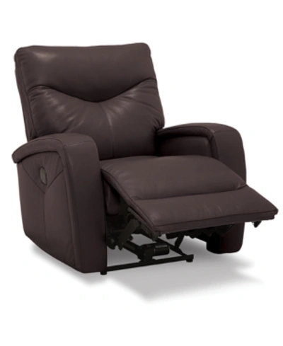 Furniture Erith Leather Power Wallhugger Recliner In Cafe Brown