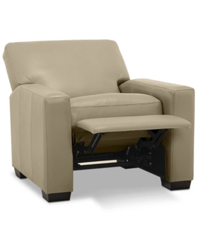 Furniture Ennia 36" Leather Pushback Recliner, Created For Macy's In Lace (special Order)