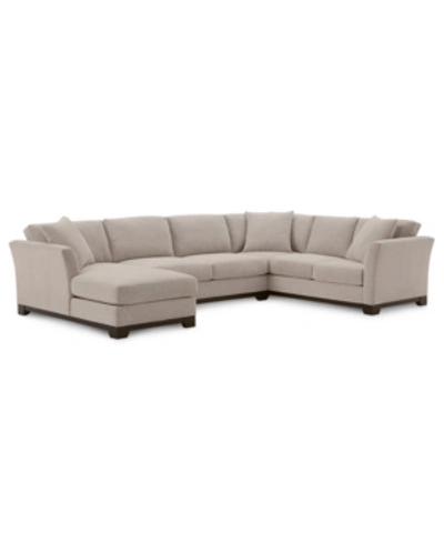 Furniture Elliot Ii 138" Fabric 3-pc. Chaise Sectional, Created For Macy's In Merit Dove Beige