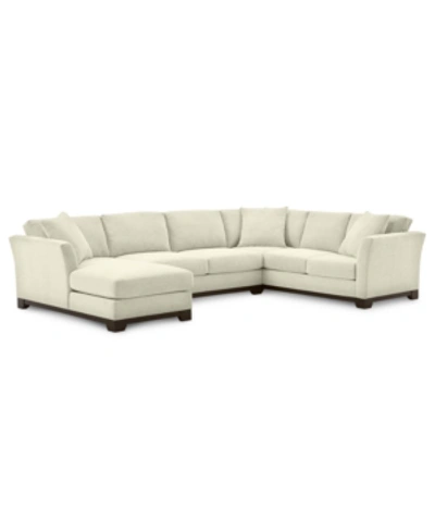 Furniture Elliot Ii 138" Fabric 3-pc. Chaise Sectional, Created For Macy's In Merit Pearl Ivory