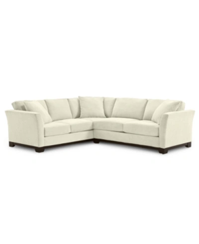 Furniture Elliot Ii 108" Fabric 2-pc. Apartment Sectional Sofa, Created For Macy's In Merit Pearl Ivory