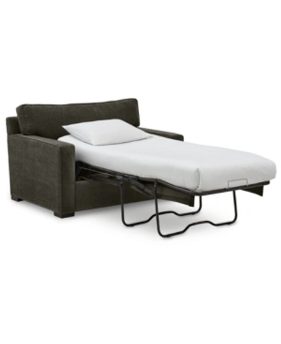Furniture Radley 54" Fabric Chair Bed, Created For Macy's In Heavenly Mocha Grey