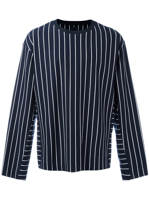 Juun.j Striped Sweatshirt | ModeSens