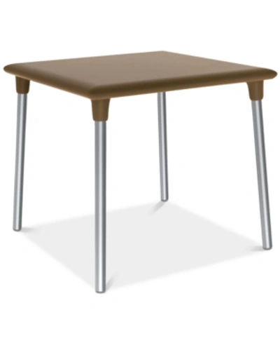 Furniture New Flash Outdoor Square Side Table In Brown