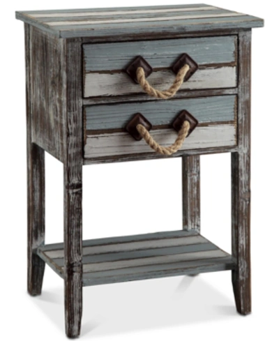 Furniture Nantucket 2-drawer Table In Antique Wood