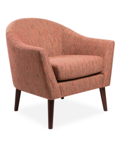 Furniture Darwin Fabric Accent Chair In Burnt Orange Multi