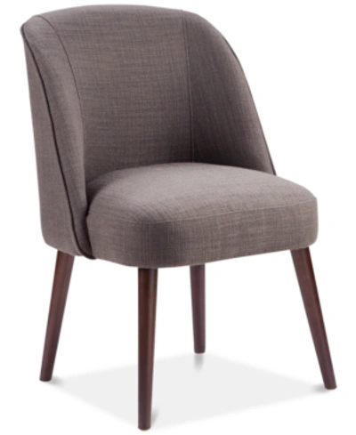 Furniture Bradley Rounded Back Dining Chair In Charcoal