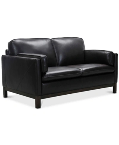 Furniture Closeout! Virton 63" Leather Loveseat, Created For Macy's In Ranch Brown
