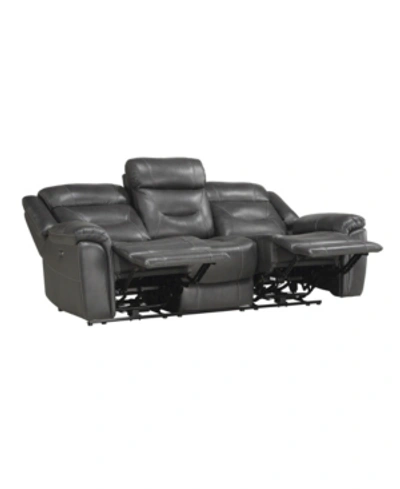 Furniture Pecos Recliner Sofa In Charcoal
