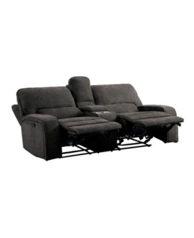 Furniture Elevated Recliner Loveseat In Dark Gray