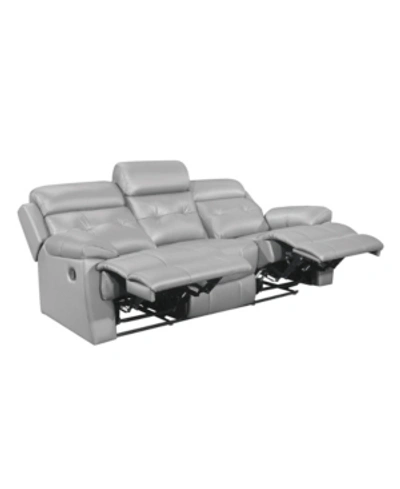 Furniture Lance Recliner Sofa In Light Gray