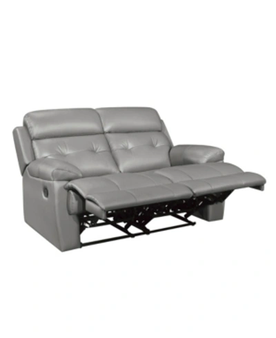 Furniture Lance Recliner Loveseat In Gray