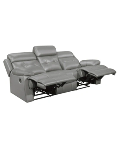 Furniture Lance Recliner Sofa In Gray