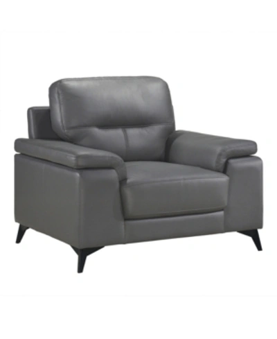 Furniture Palmyra Accent Chair In Dark Gray