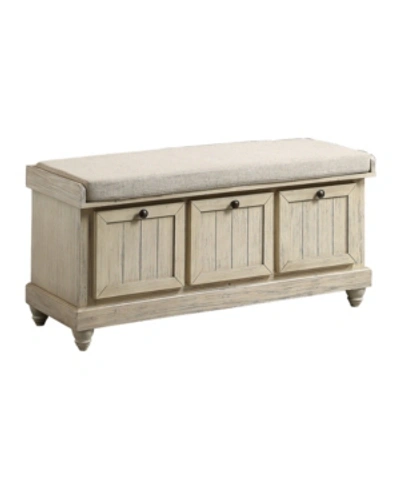 Furniture Denby Storage Bench In White