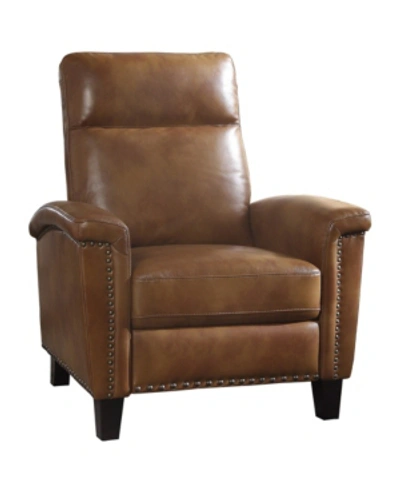 Furniture Selles Pull Back Recliner In Brown