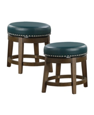 Furniture Chromis 18" Stool (set Of 2) In Green