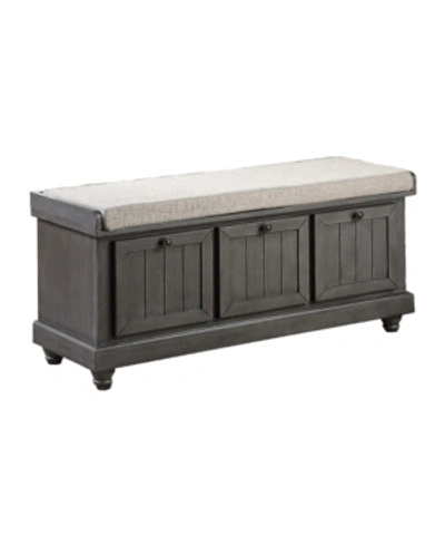 Furniture Denby Storage Bench In Gray