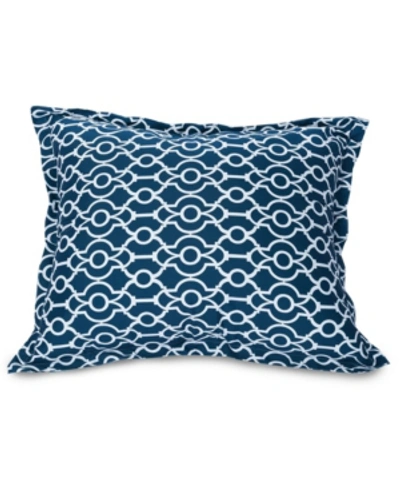 Majestic Home Goods Aruba Comfortable Soft Floor Pillow Extra Large 54" X 22" In Navy