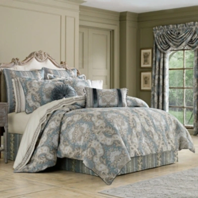 J Queen New York J Queen Crystal Palace Queen Comforter Set Bedding In French Blue