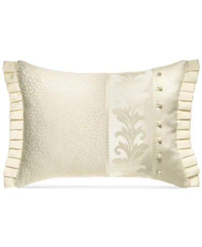 J Queen New York Marquis Boudoir Decorative Pillow, 20" X 15" In Cream