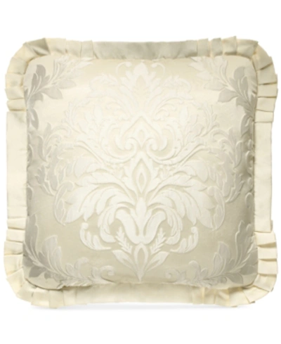 J Queen New York Marquis Decorative Pillow, 20" X 20" In Cream