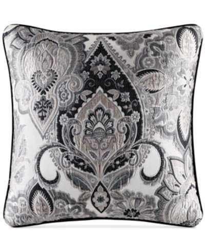J Queen New York Guiliana Decorative Pillow, 20" X 20" In Silver