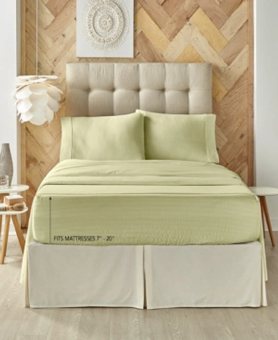 J Queen New York Royal Fit 300 Thread Count 100% Cotton 4-pc. Sheet Set, Queen In Sage