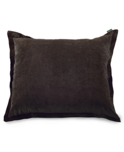 Majestic Home Goods Villa Comfortable Soft Floor Pillow Extra Large 54" X 22" In Dark Brown