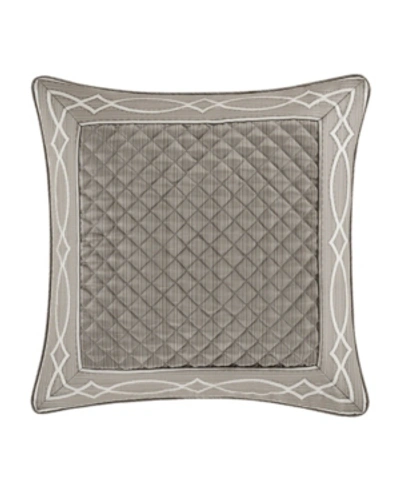 J Queen New York Deco Sham, European In Silver-tone