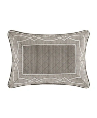 J Queen New York Deco Boudoir Decorative Pillow, 96" X 110" In Silver-tone