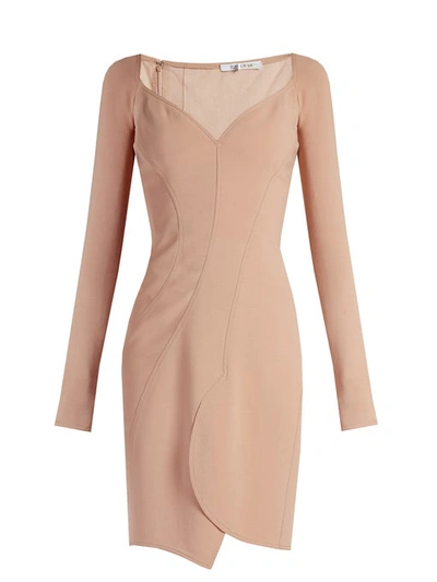 Givenchy Sweetheart-neckline Crepe Dress In Nude